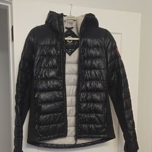 Canada Goose Black and Gray Puffer Jacket